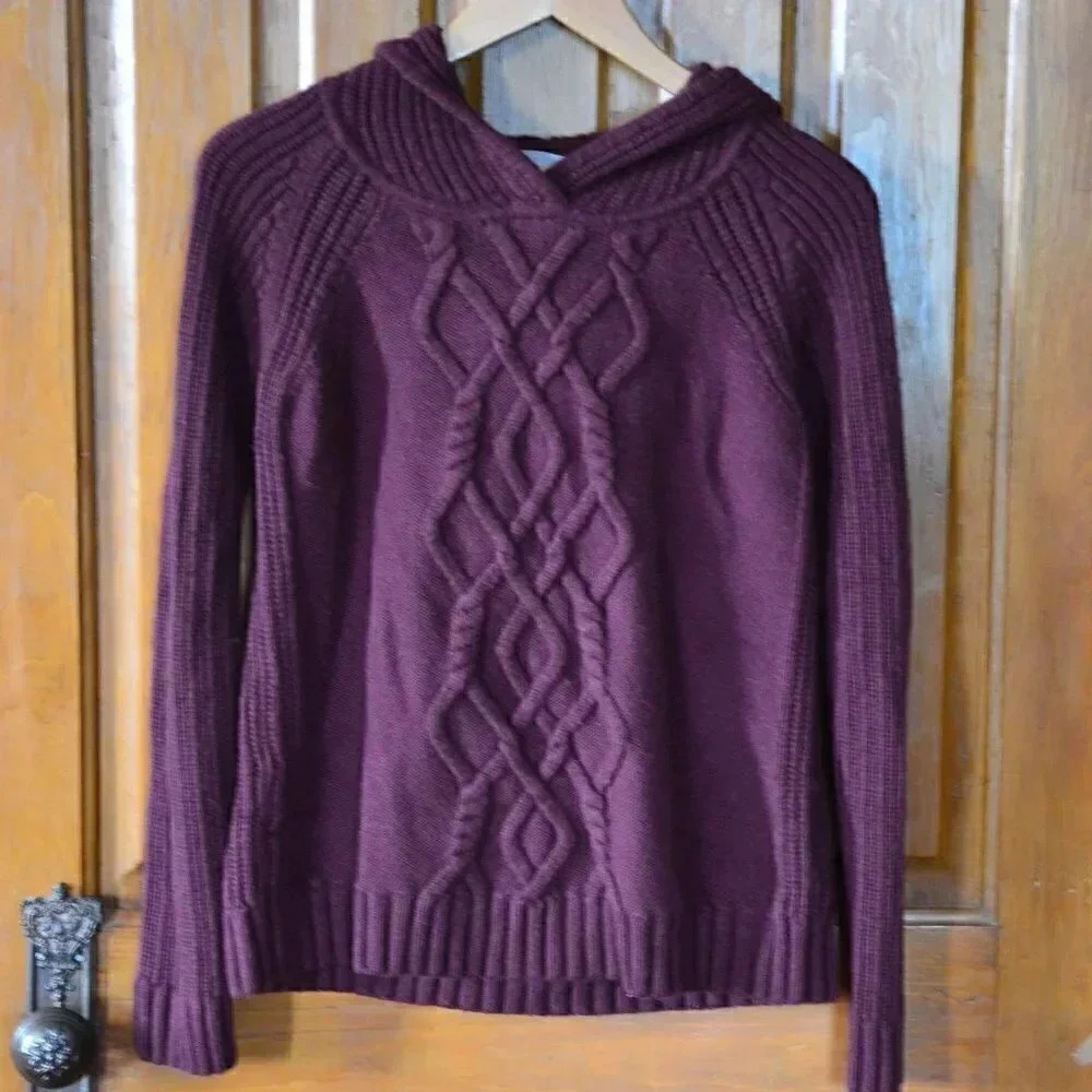 ATHLETA Maroon Merino Wool Sweater